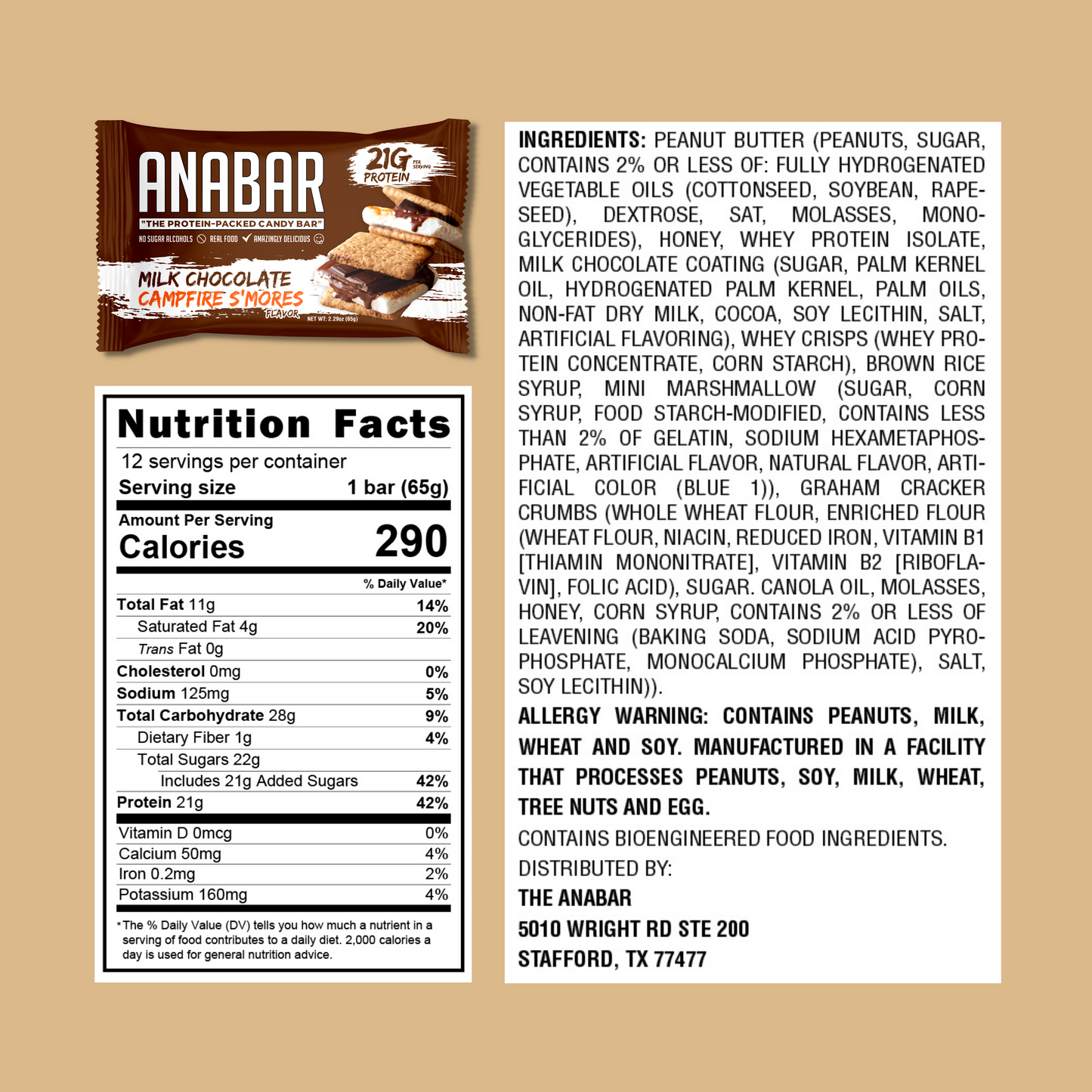 Anabar Whole Food Performance Bar - SuppPrep