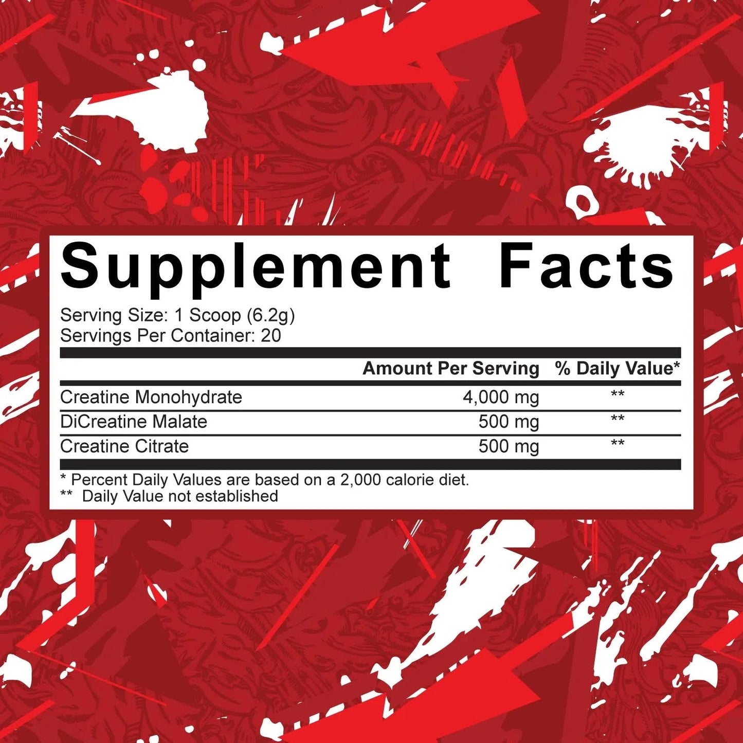 5% Nutrition Code Red Creatine - SuppPrep