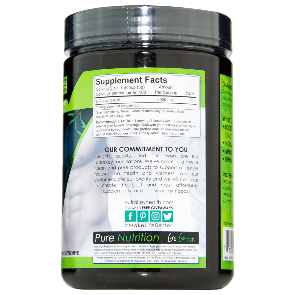 NutraKey D-Aspartic Acid - SuppPrep