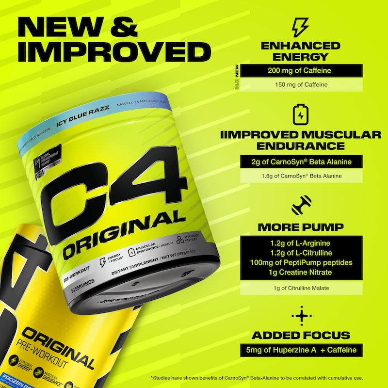 Cellucor C4 Original V3 Pre Workout Powder - SuppPrep