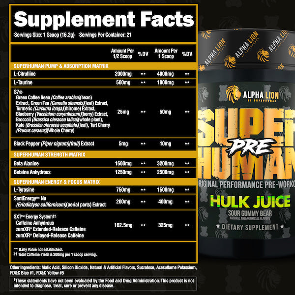 Alpha Lion Superhuman Pre - SuppPrep