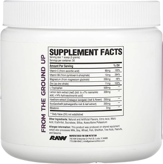 Raw Nutrition Sleep - SuppPrep