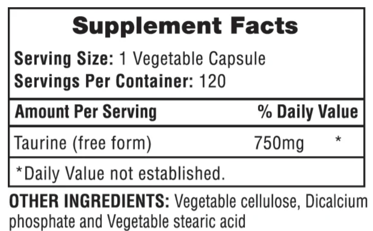 Hi-Tech Pharma Taurine 750 - SuppPrep