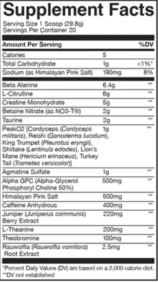 Raw Nutrition CBUM Thuper Thavage Pre - SuppPrep
