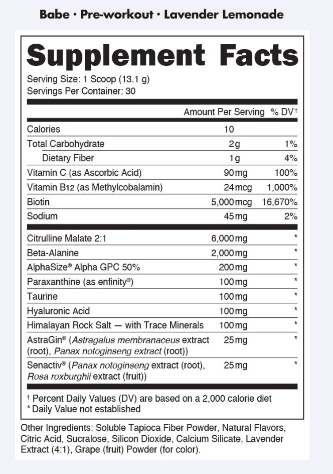 DAS Labs Babe by Bucked Up Pre-Workout - SuppPrep