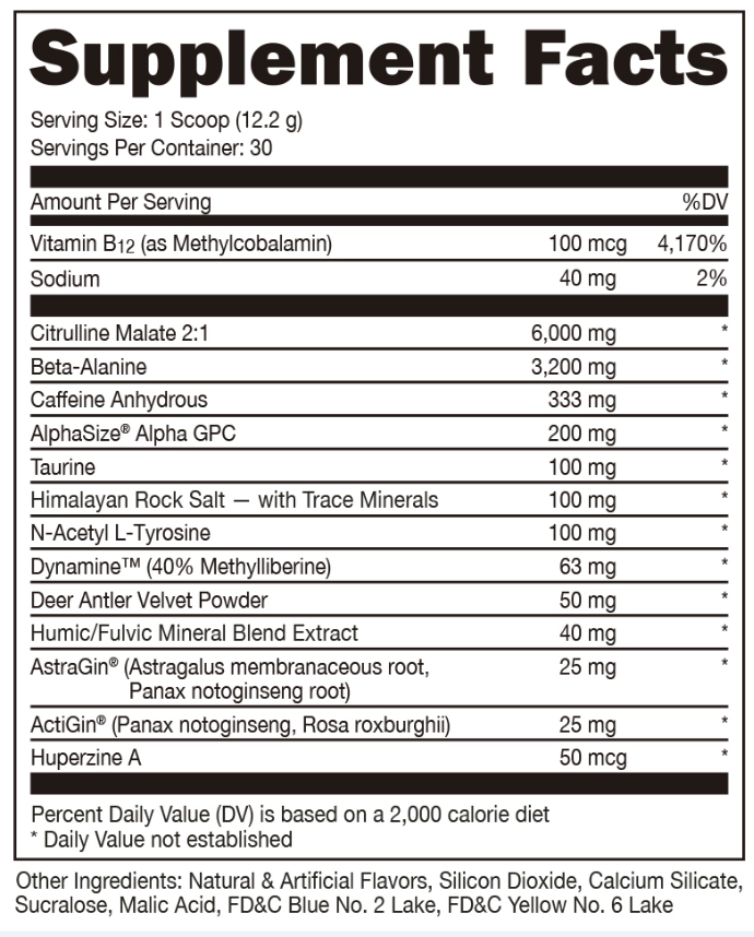 DAS Labs BAMF Black - SuppPrep