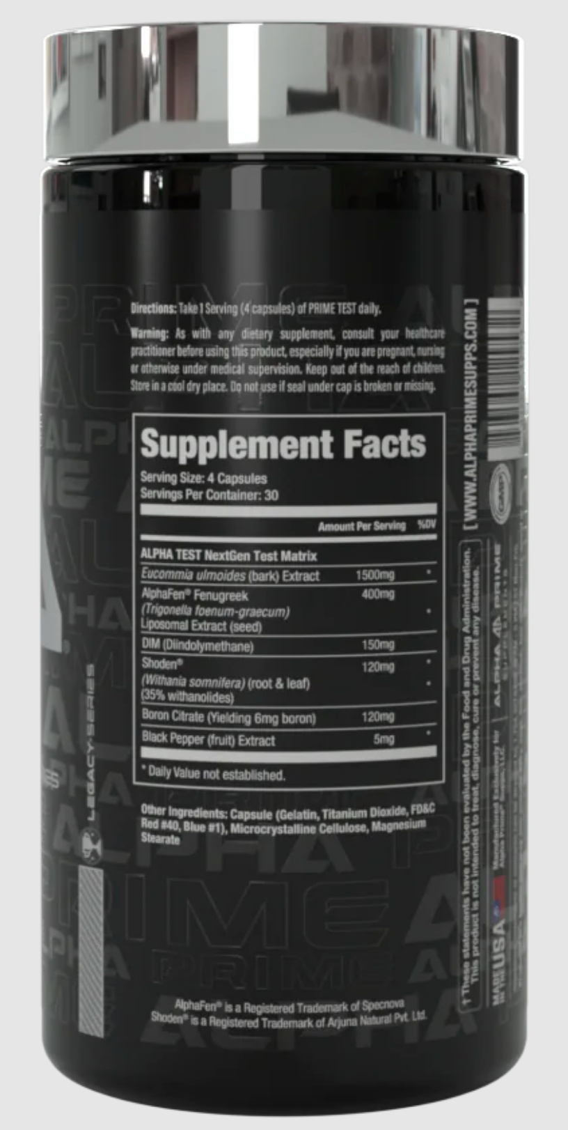 Alpha Prime Test Booster - SuppPrep