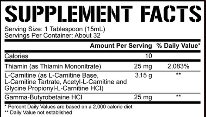 5% Nutrition Liq L-Carnitine - SuppPrep