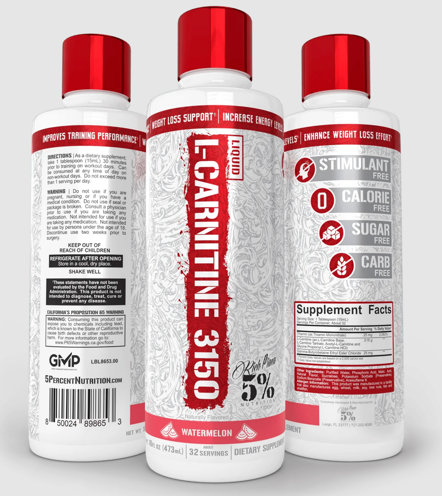 5% Nutrition Liq L-Carnitine - SuppPrep