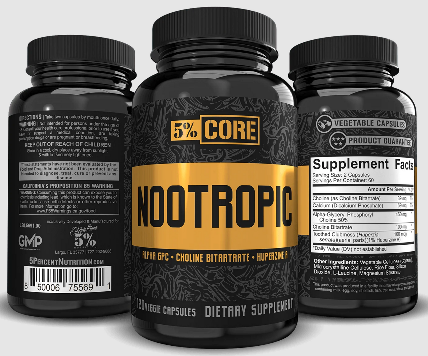 5% Nutrition Nootropic - SuppPrep