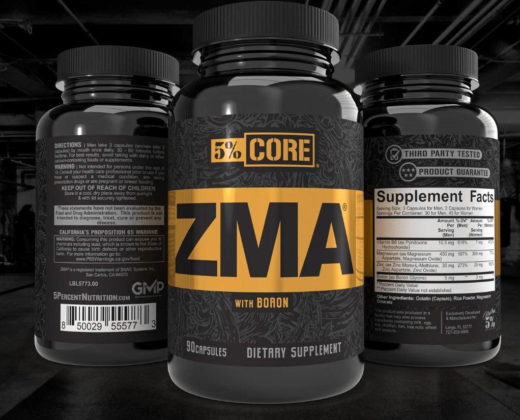 5% Nutrition ZMA - SuppPrep