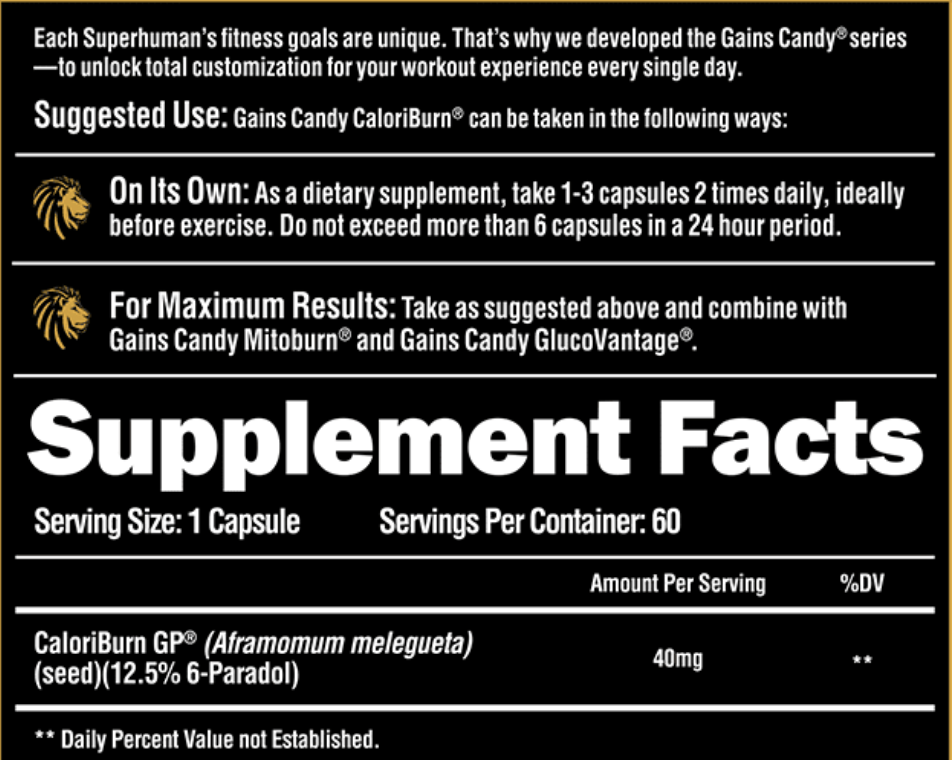Alpha Lion Gains Candy Caloriburn - SuppPrep