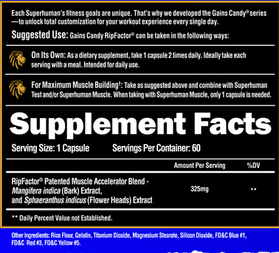 Alpha Lion Gains Candy Ripfactor - SuppPrep