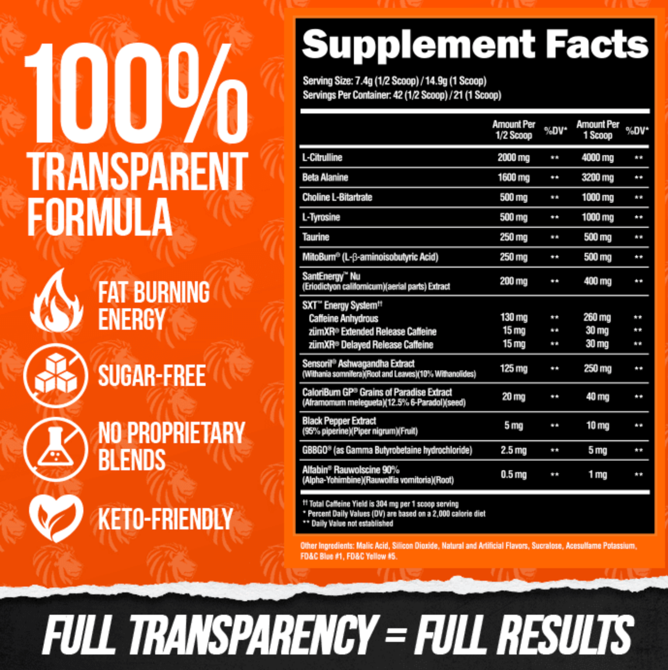 Alpha Lion Superhuman Burn Stim-Free - SuppPrep