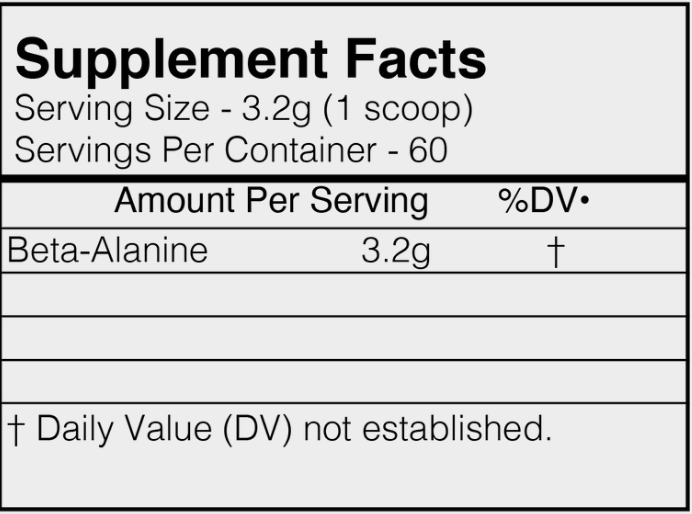 BlackMarket Labs Raw Beta-Alanine - SuppPrep