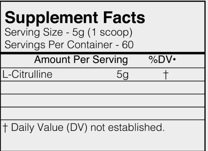 BlackMarket Labs Raw L-Citrulline - SuppPrep