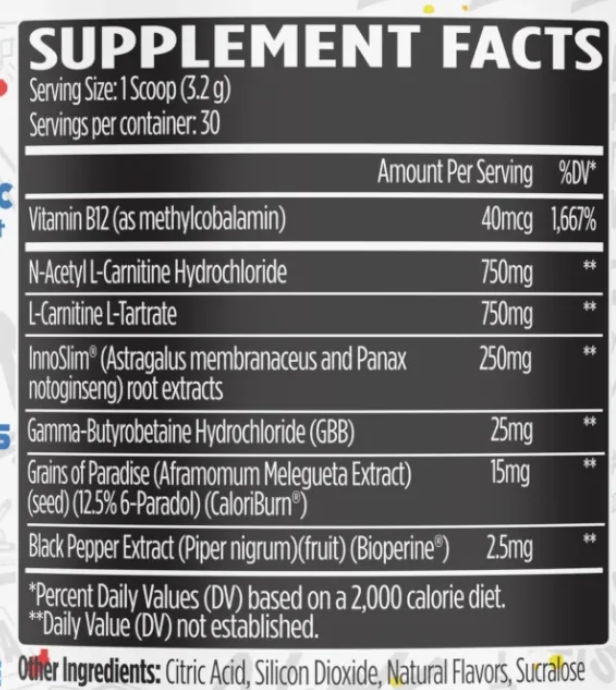 VMI Sports L-Carnitine HEAT Powder - SuppPrep