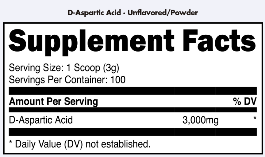 DAS Labs Bucked Up Essentials Aspartic Acid - SuppPrep