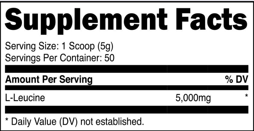 DAS Labs Bucked Up Essentials Leucine - SuppPrep