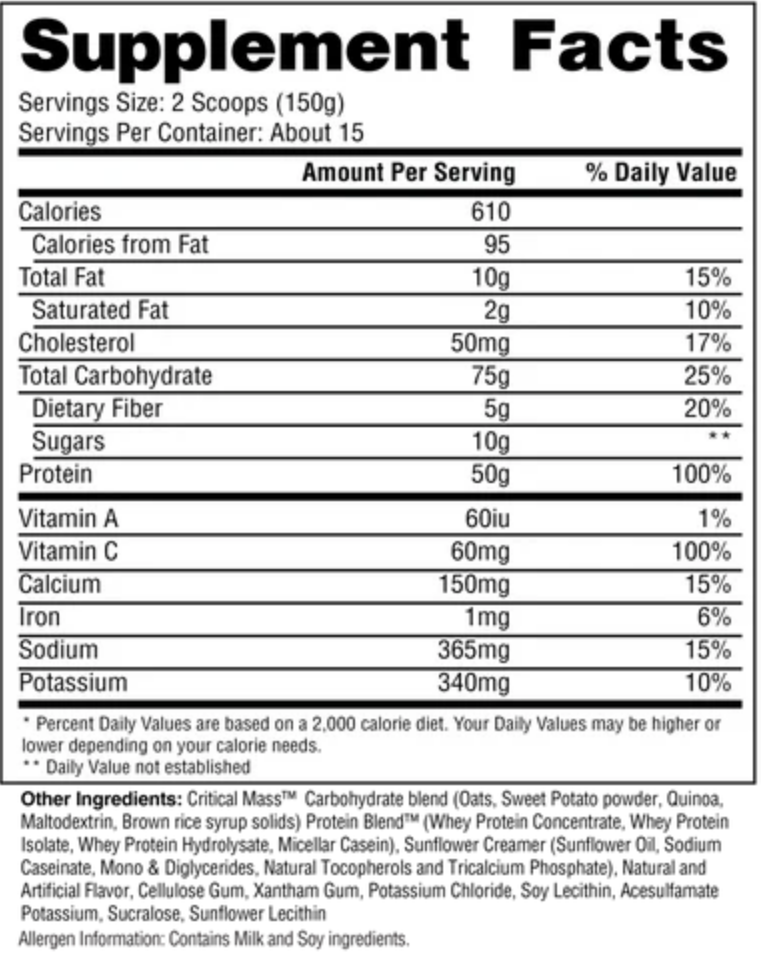 Hi-Tech Pharma Critical Mass - SuppPrep