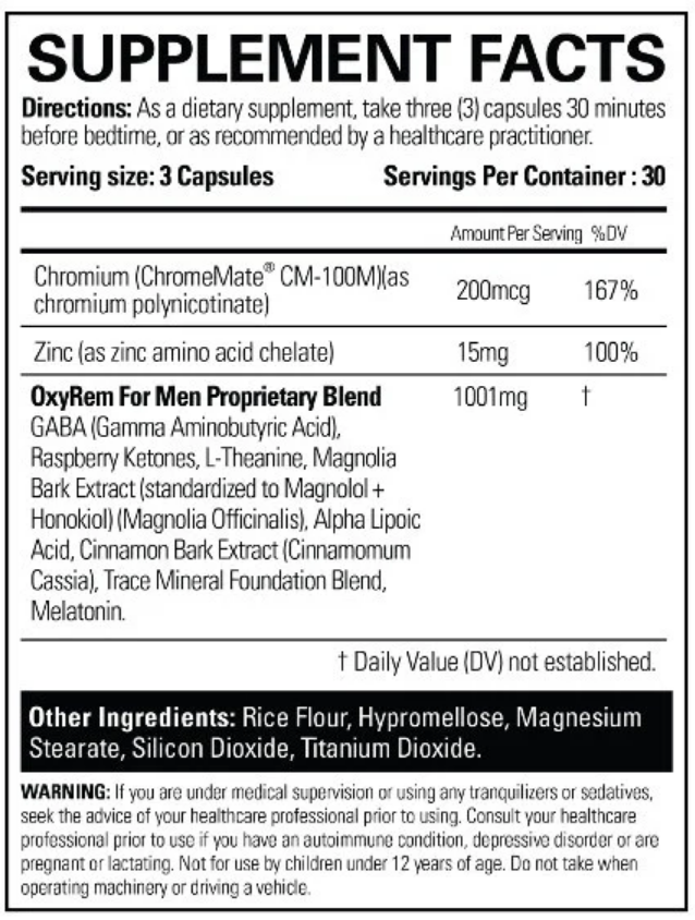 EHPlabs OxyRem Sleep Fat Burner - SuppPrep