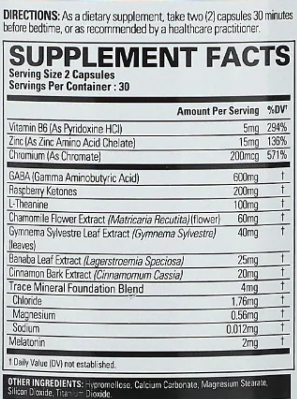 EHPlabs OxyRem Sleep Fat Burner - SuppPrep