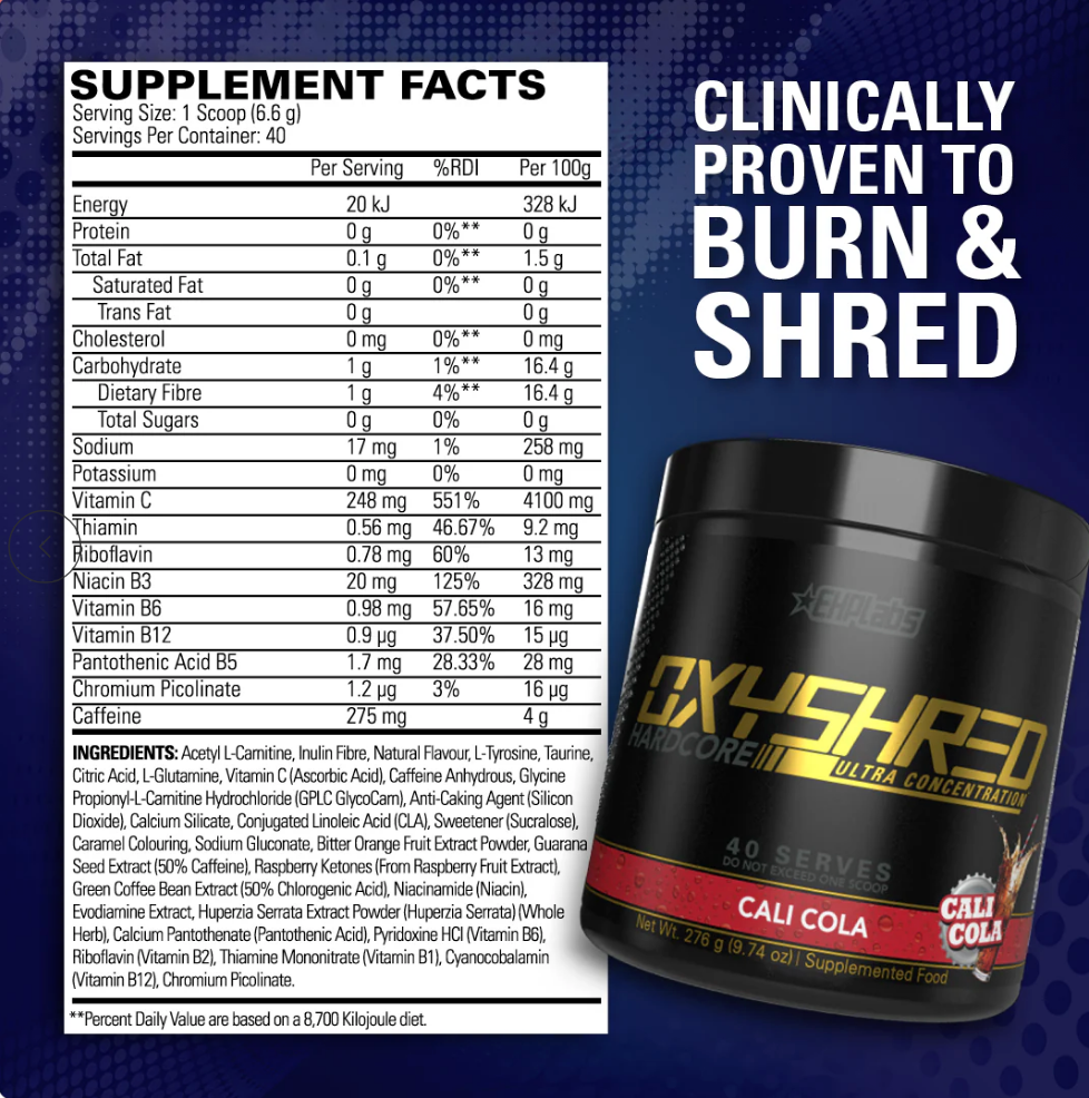 EHPlabs OxyShred Hardcore - SuppPrep