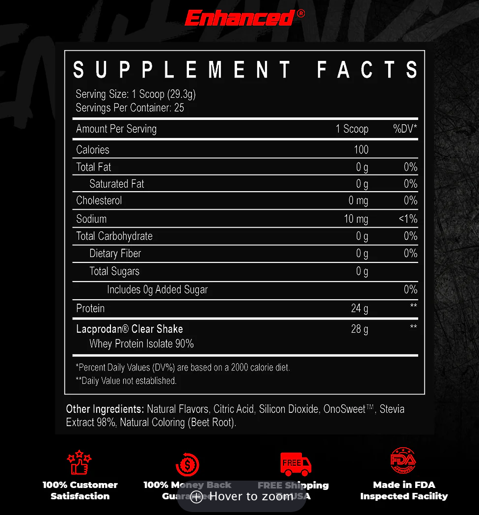 Enhanced Labs iO Clear Whey - SuppPrep