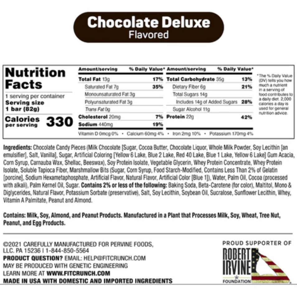 FitCrunch Loaded Protein Cookie Bar - SuppPrep