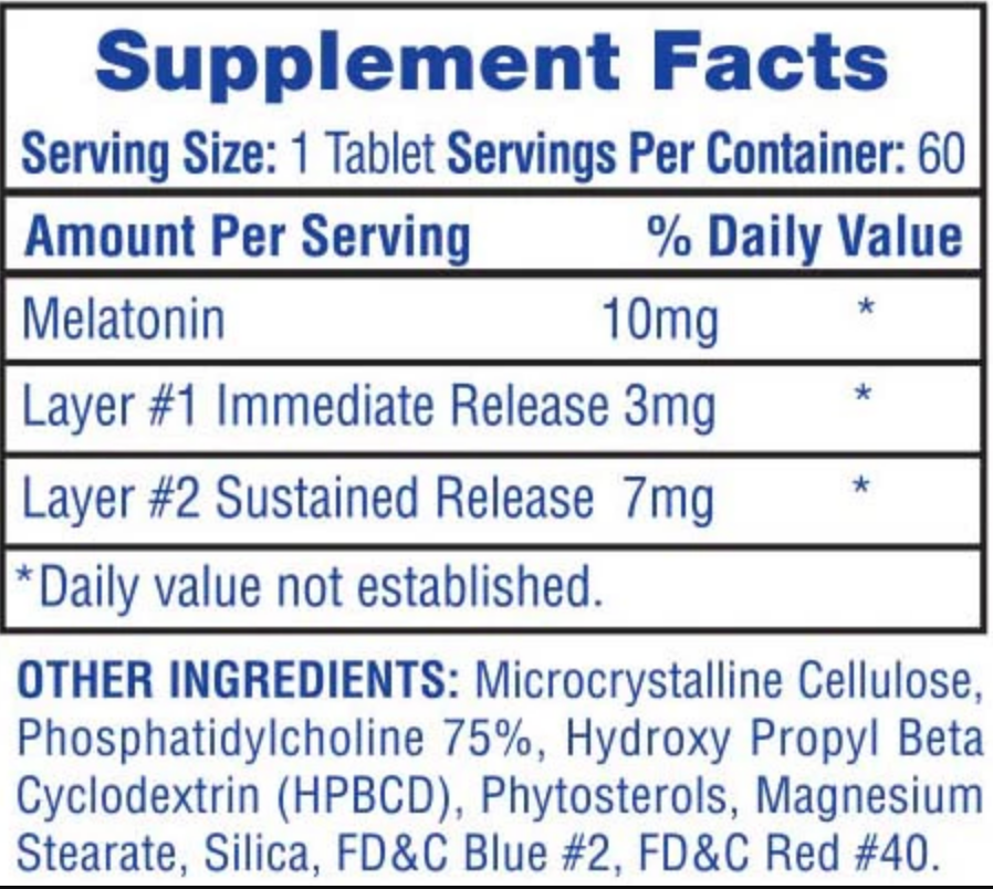 Hi-Tech Pharma Melatonin 10mg - SuppPrep