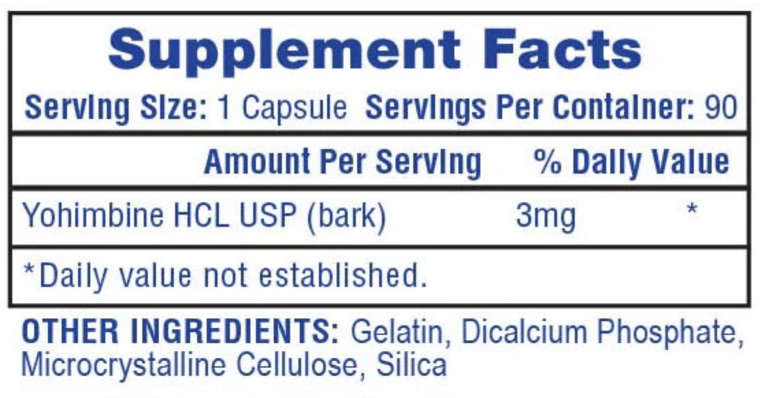 Hi-Tech Pharma Yohimbine HCL - SuppPrep