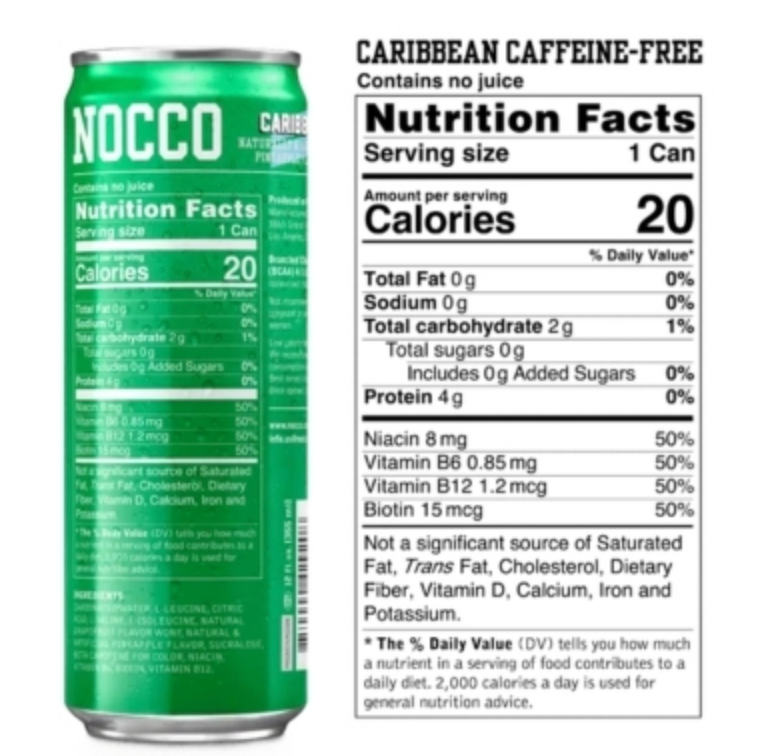 NOCCO BCAA Caffeine Free RTD - SuppPrep