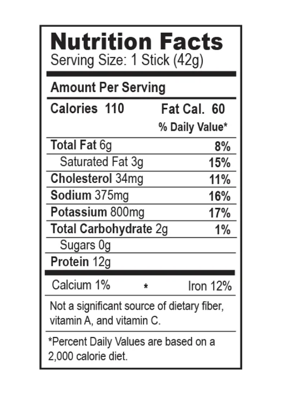 Ostrim Beef & Ostrich Sticks - SuppPrep