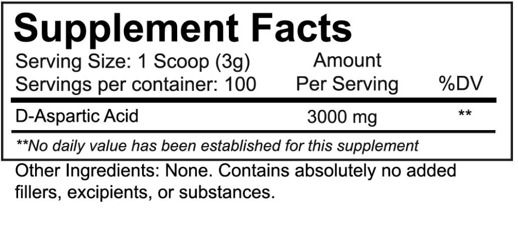 NutraKey D-Aspartic Acid - SuppPrep