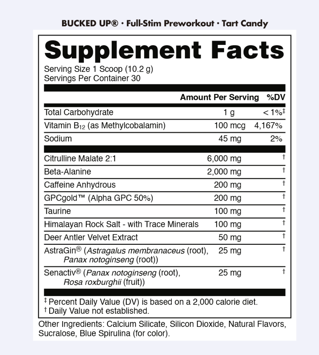 DAS Labs Bucked Up Limited Edition New Years - SuppPrep