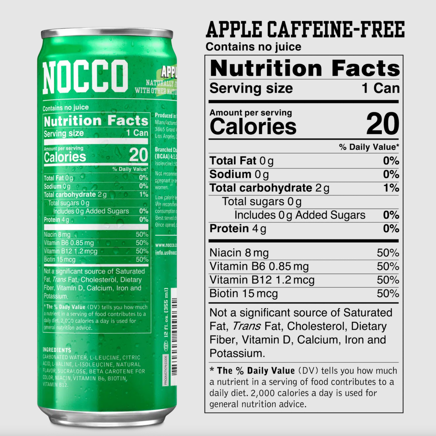 NOCCO BCAA Caffeine Free RTD - SuppPrep