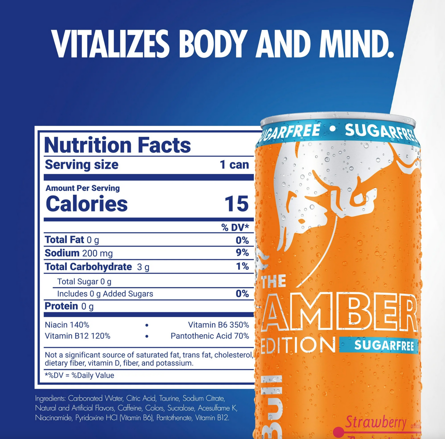 Red Bull Amber Edition Sugarfree Energy RTD