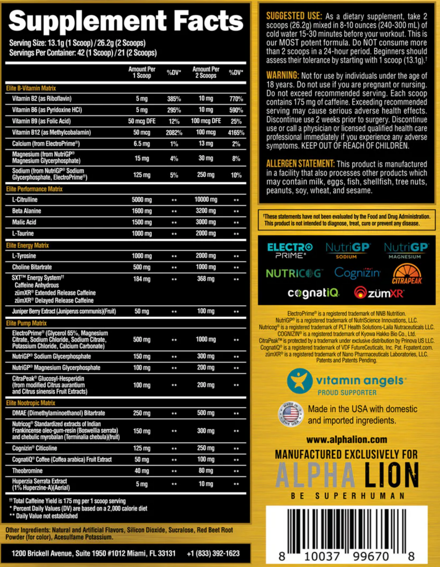 Alpha Lion Superhuman Elite - SuppPrep