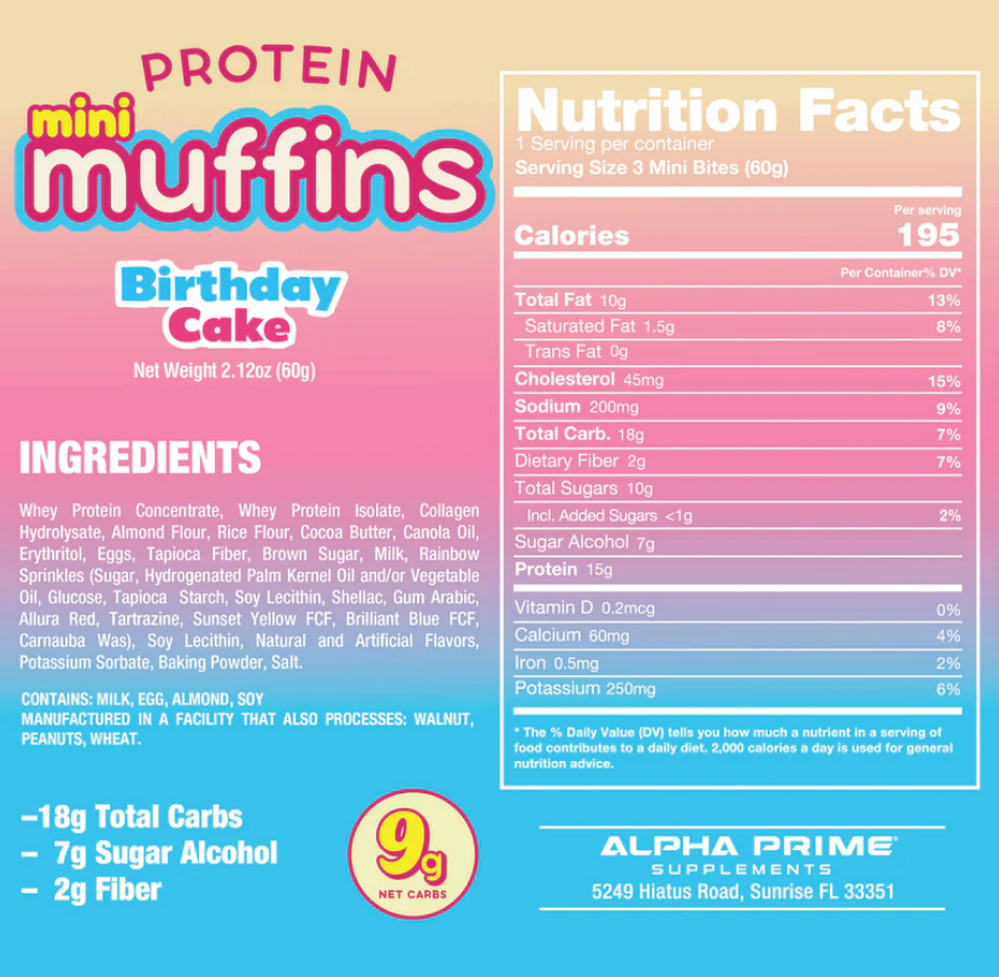 Alpha Prime Protein Brownie Minis - SuppPrep