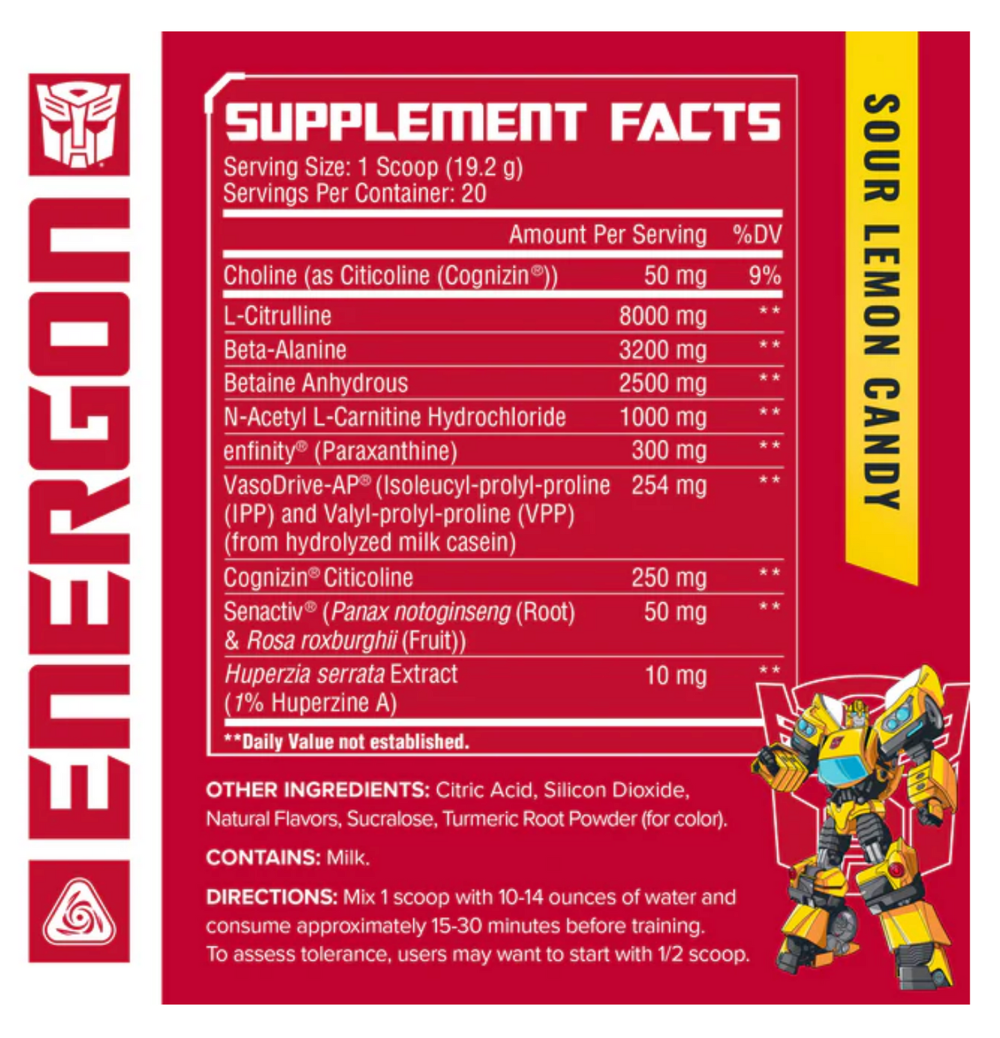 Core Nutritionals x Transformers Energon - SuppPrep