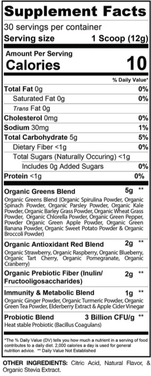 Gaspari Nutrition Proven Greens & Reds Powder - SuppPrep