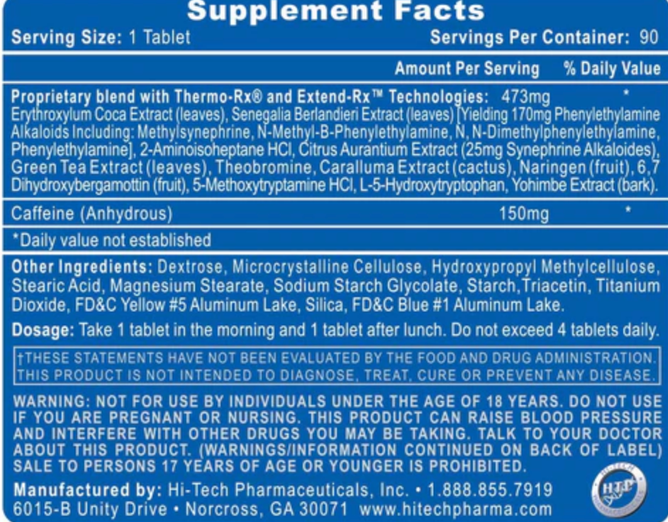 Hi-Tech Pharma Lipodrene Elite (green) - SuppPrep