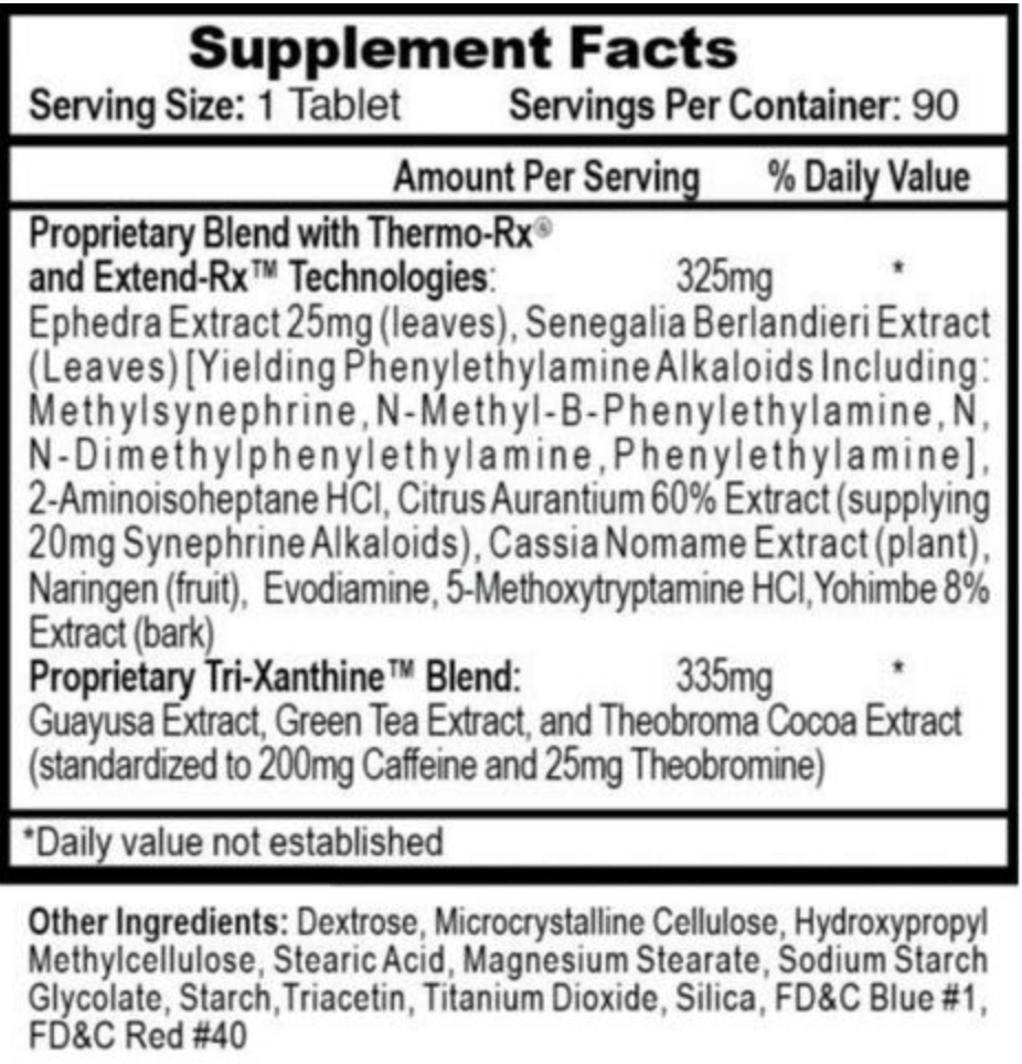 Hi-Tech Pharma Lipodrene Hardcore (black) - SuppPrep