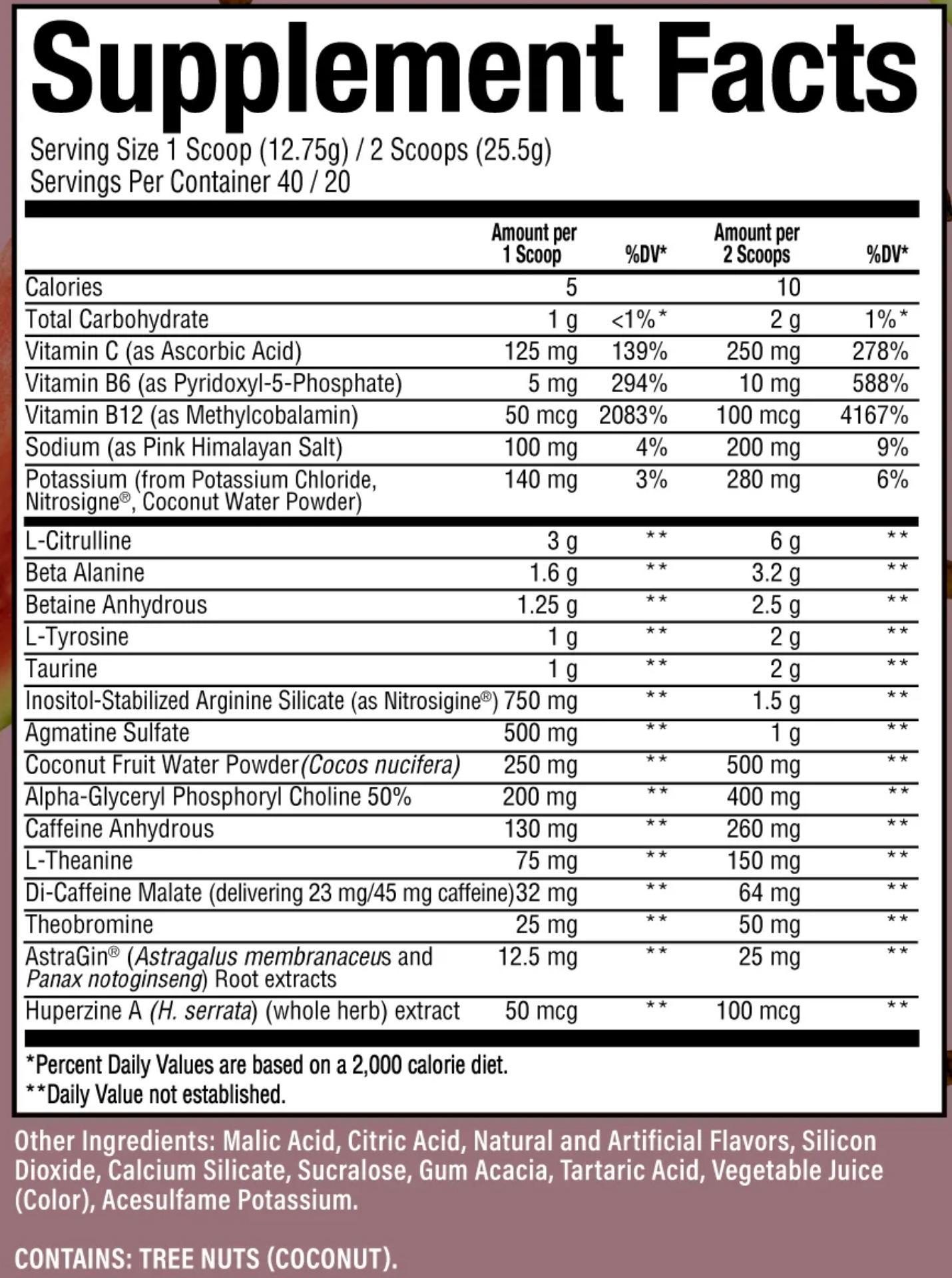 Raw Nutrition CBUM Thavage Pre Powder
