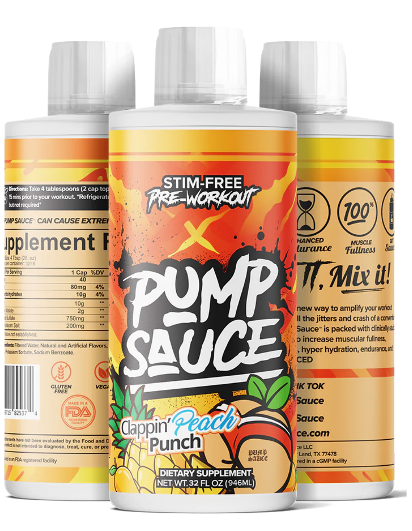 Pump Sauce Stim-Free Liquid Preworkout - SuppPrep