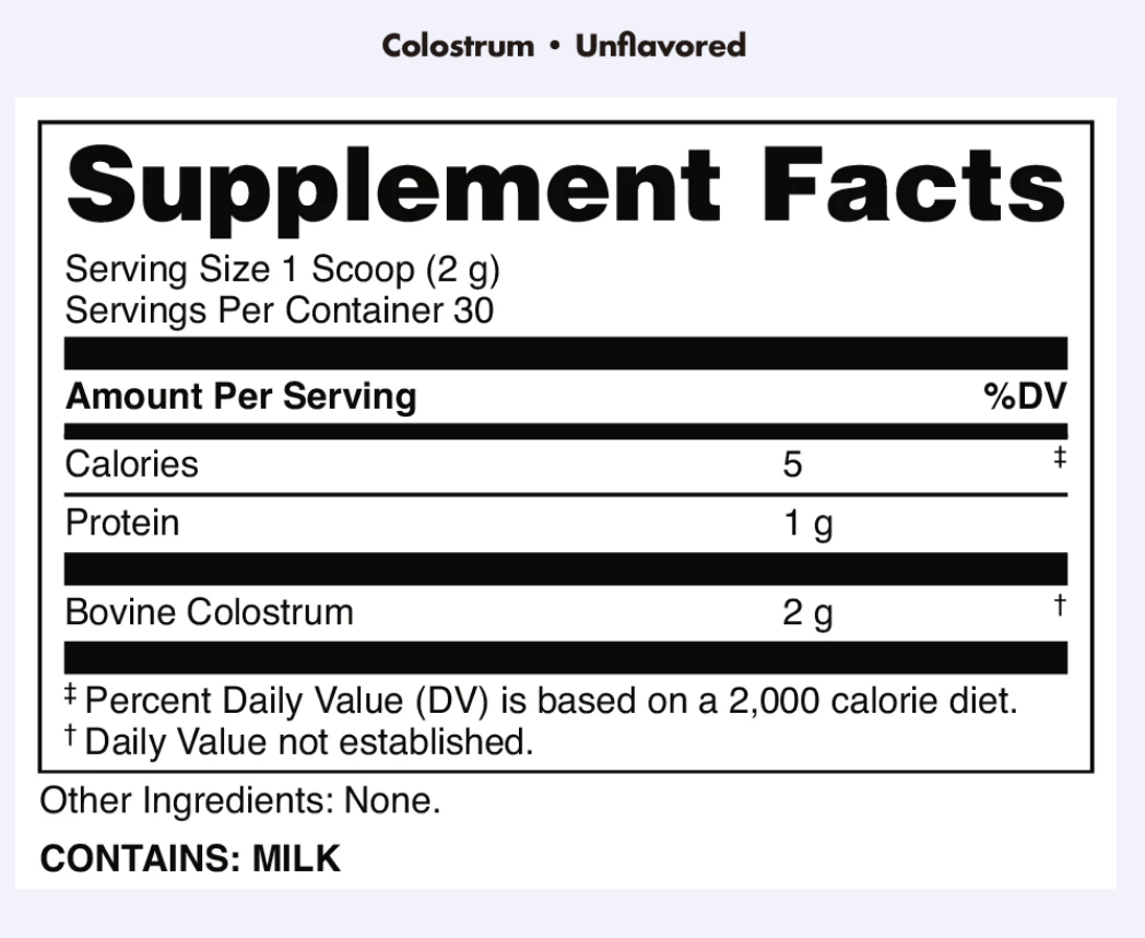 DAS Labs Colostrum - SuppPrep