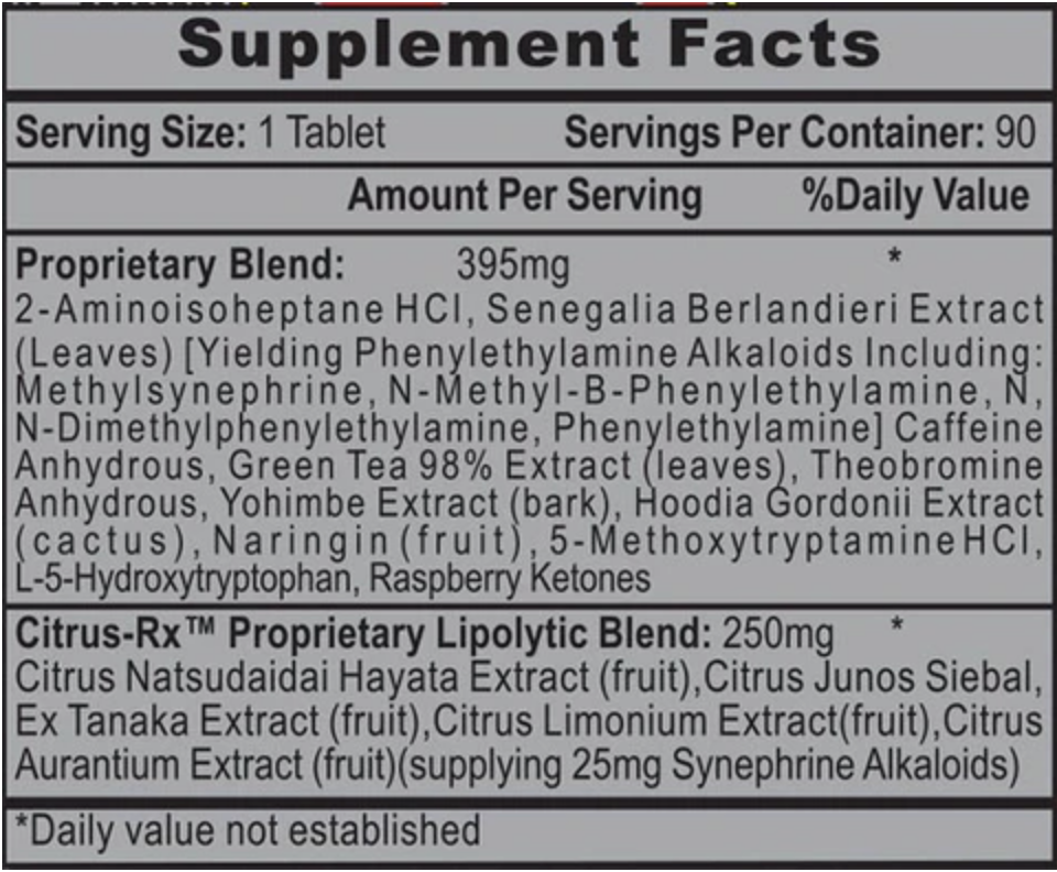 Hi-Tech Pharma Lipodrene Xtreme (red)