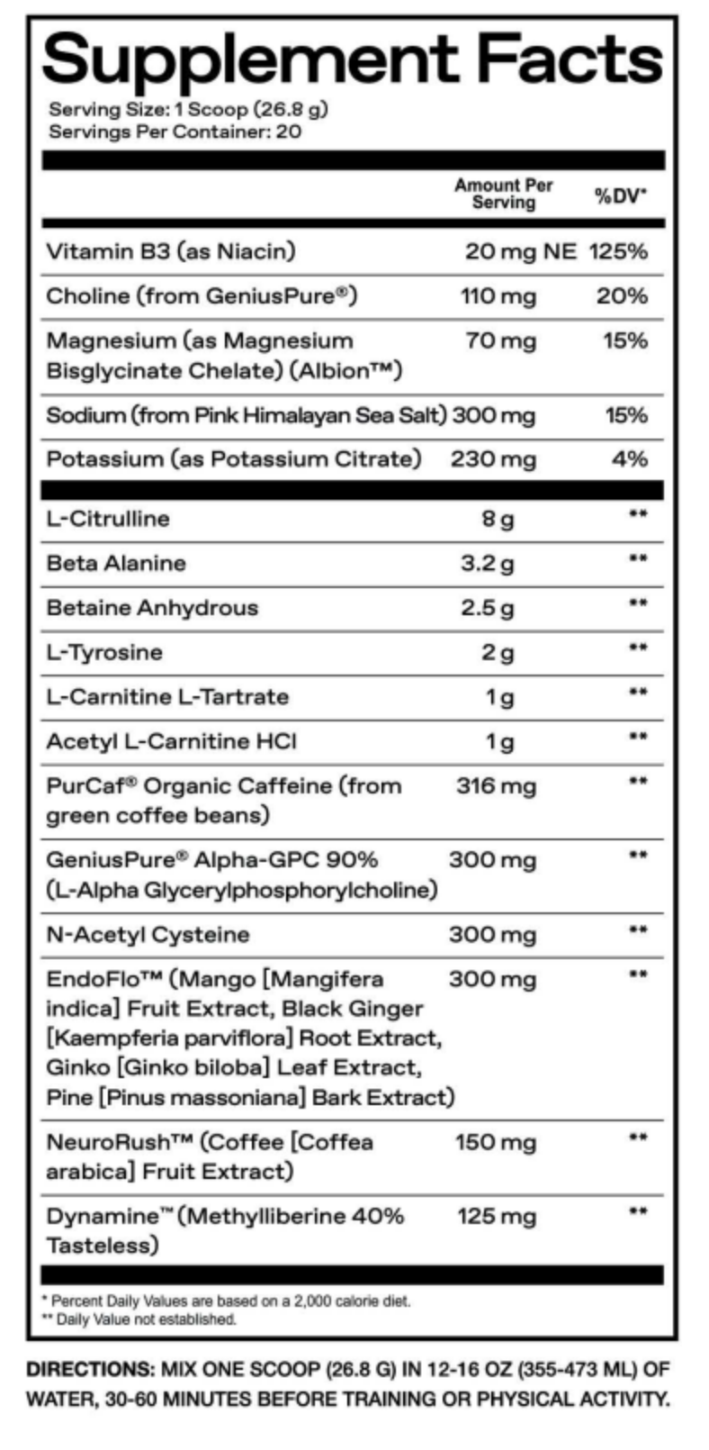 One of One Pre-Workout Fully Loaded