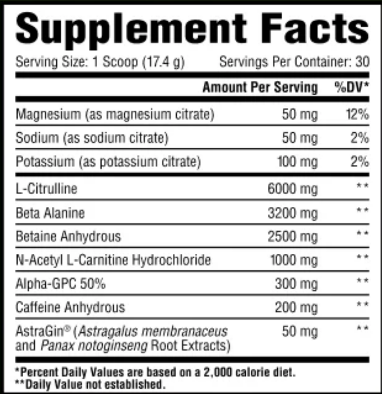 Core Nutritionals PRE