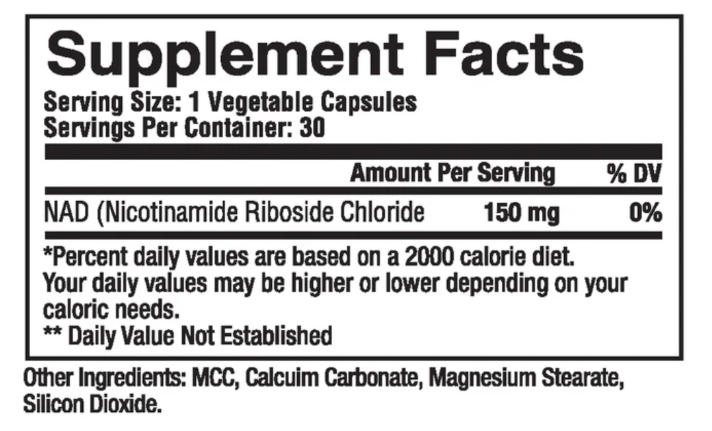 Metabolic Nutrition NAD Daily